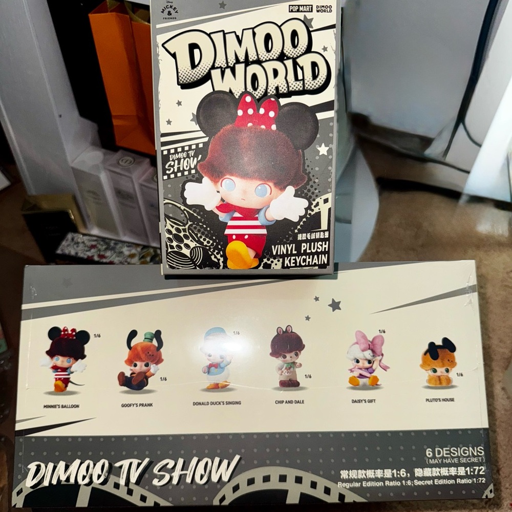 Authentic DIMOO x DISNEY vinyl Plush Pendant - Blind Box From POP MART